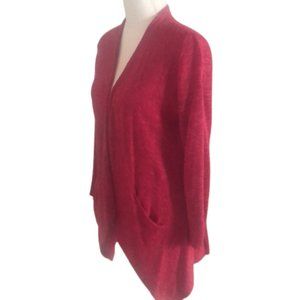 Eileen Fisher Marbled Pink Long  Sleeve Cardigan